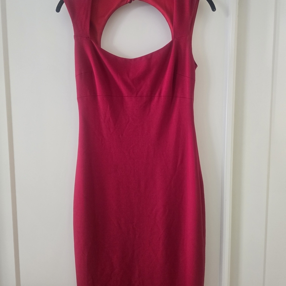 Cache Dresses & Skirts - Cache Fuchsia Backless Sheath Dress